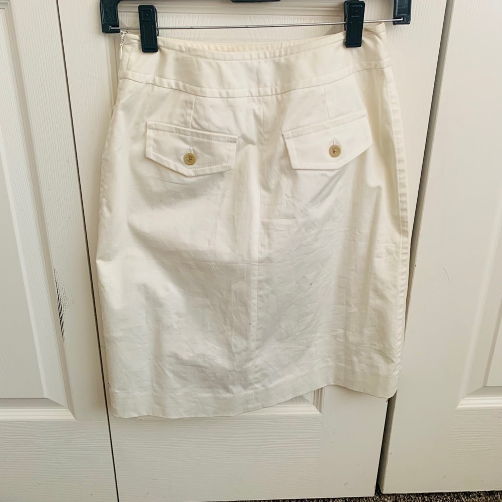 Tennis inspired white skirt